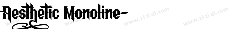Aesthetic Monoline字体转换